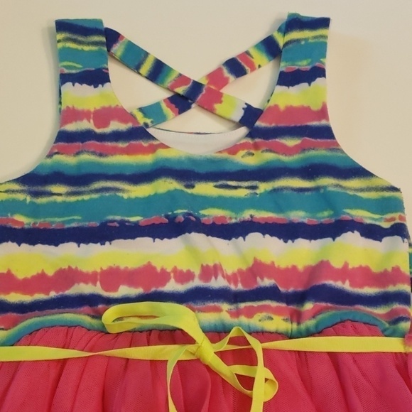 LILT Tank Sundress with Pink Tulle Skirt 6X VGUC - Picture 4 of 9